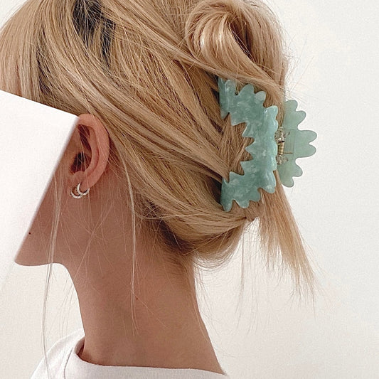 Vintage Multicolor Irregular Semicircle Hair Clips